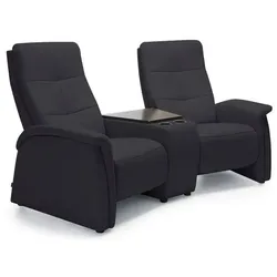 Exxpo by Gala Rundsofa mit Zwischentisch Tivoli Leder Mystic