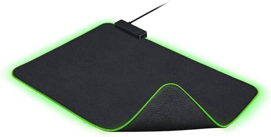Razer Goliathus Chroma Gaming Mousepad – Customisable Chroma RGB Lighting, Soft Cloth Surface, Balanced Control & Speed, Non-Slip Rubber Base – Classic Black, Used - Very Good