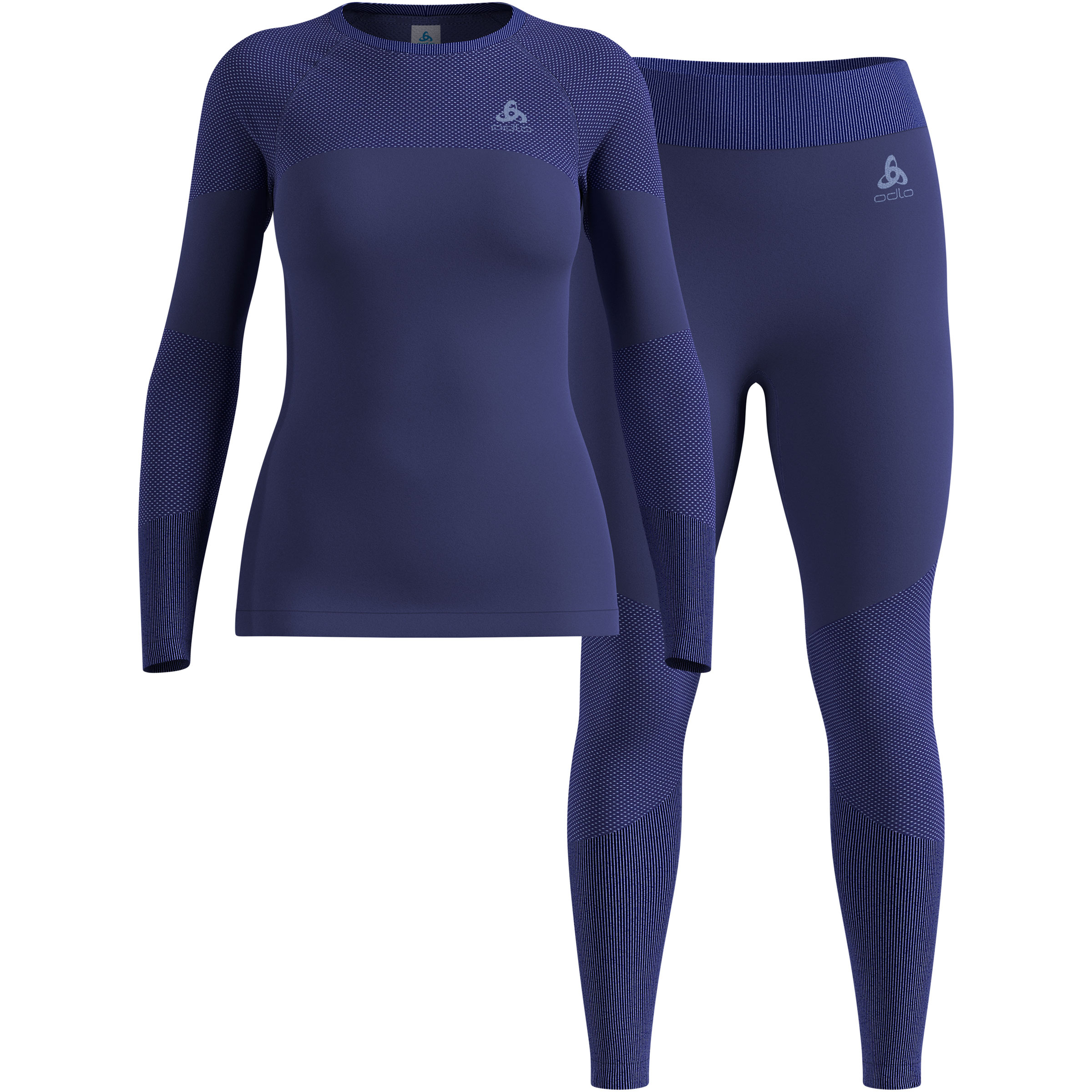 Odlo Fundamentals Performance Warm Unterwäsche Set Damen Unterwäsche Sets blau Größe L Elastisch