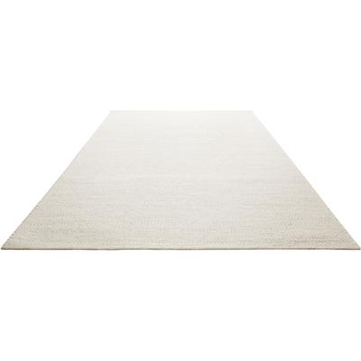 Teppich GREEN LOOOP "Toulouse", weiß, B:130cm H:10mm L:190cm, Jute, Wolle, Teppiche, Teppich, Naturfaser Teppich aus 50% Wolle 50% Jute, Wohnzimmer