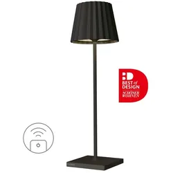 Sompex Akku-Tischleuchte Troll RC Aluminium Schwarz