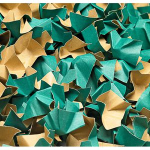 progress Verpackungschips Decofill, 120 Liter, Papierpolsterchips mit 180g/m², grün