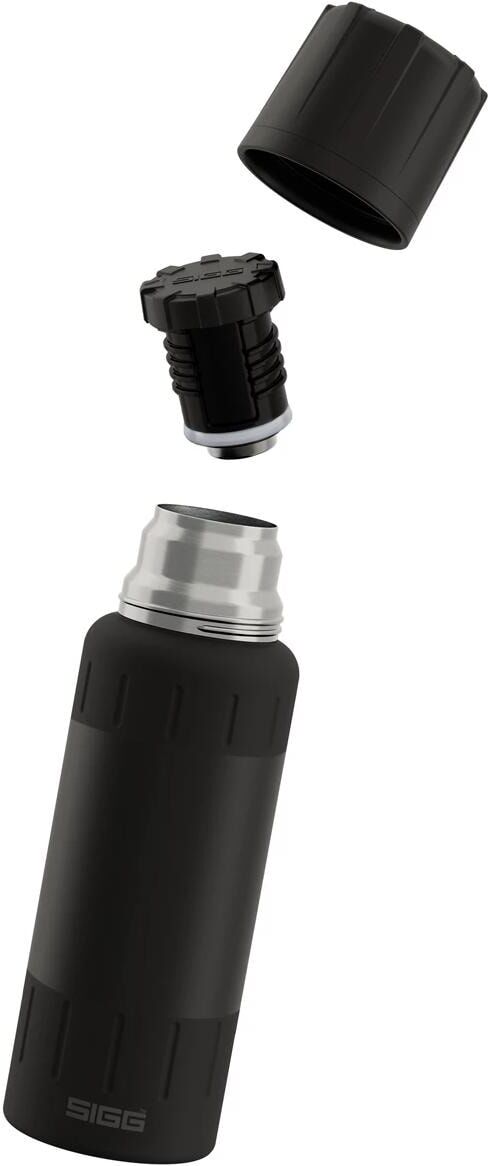 Isolierflasche SIGG "Alpine Star 0.5 l", schwarz, Trinkflaschen, 500ml, Edelstahl, Isolierflasche, BPA-frei, H:23,5cm schwarz 500ml