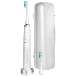 Meriden, Elektrische Zahnbürste, Smart Sonic Zahnbürste – Schwarz und Weiss – Zwei Ersatzbürsten – USB-Kabel