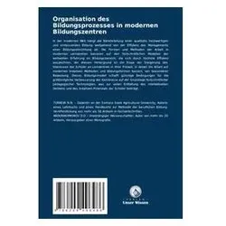 Organisation des Bildungsprozesses in modernen Bildungszentren, Fachbücher von D D ABDURAKHMONOV, N N TURAEVA