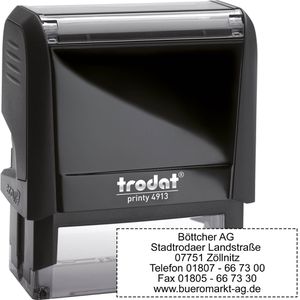 Trodat Printy 4913 Textstempel inkl. Textplatte