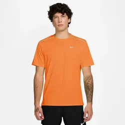 NIKE Miler Dri-FIT UV-Repel Laufshirt Herren 803 - total orange/reflective silv M