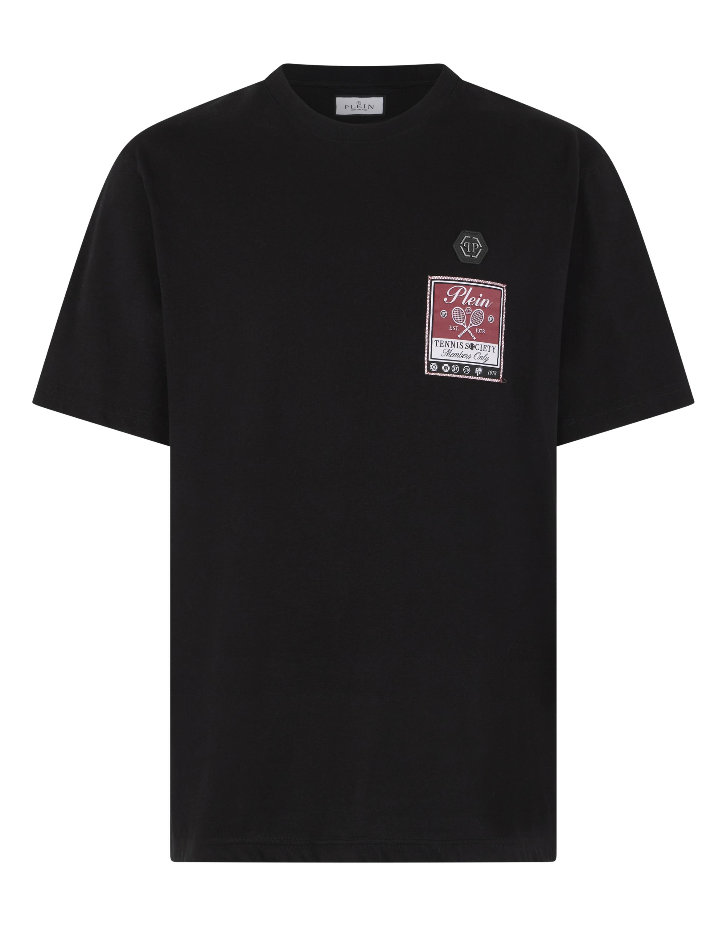 Philipp Plein Kurzarm-Rundhals-T-Shirt - Schwarz