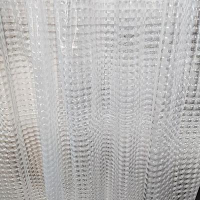 PEVA Duschvorhang-Beschichtung 180x200cm 70x79 wasserdicht transparenter schwarzer Duschvorhang leichte Kunststoff-Duschvorhang-Beschichtungen für Badezimmer 12 Ösenlöcher