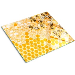 GLASPLATTE 60x52 cm Arbeiterbienen