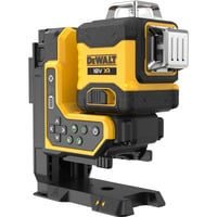 Akku-Multilinienlaser 3x360° DCLE34035B, 18Volt, mit Fernbedienung, Kreuzlinienlaser schwarz/gelb, mit grünen Laserlinien, ohne Akku und Ladegerät