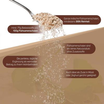 Flohsamenschalen indisch 500 g Samen