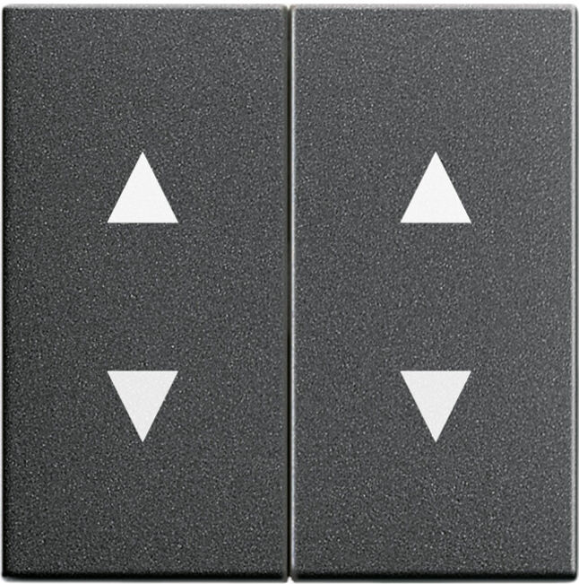 Gira Interrupteur anthracite avec symboles fléchés 115028 (115028)
