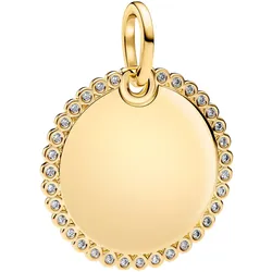 Pandora 364007C01 Anhänger Goldfarben Runde Gravurplatte