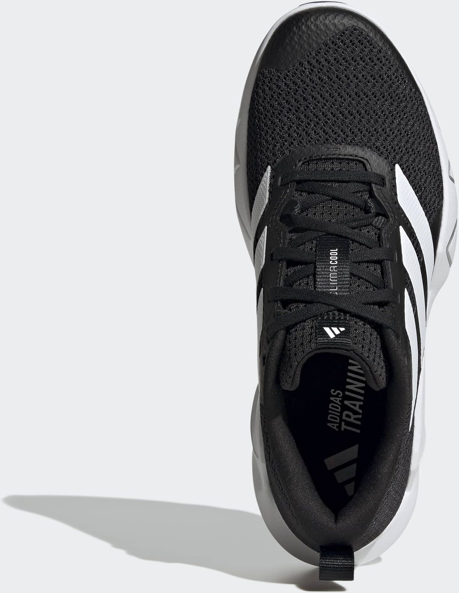 Trainingsschuh ADIDAS PERFORMANCE "RAPIDMOVE GO", Damen, Gr. 41, schwarz-weiß (core schwarz, ftwr weiß, silber metallic), Textil, Schuhe Trainingsschuh, ideal für Gym und Fitnessstudio