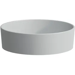 LAUFEN Waschtisch-Schale Kartell 8123317591121 42x42x13,5cm, grau, ohne Überlauf, Saphirkeramik