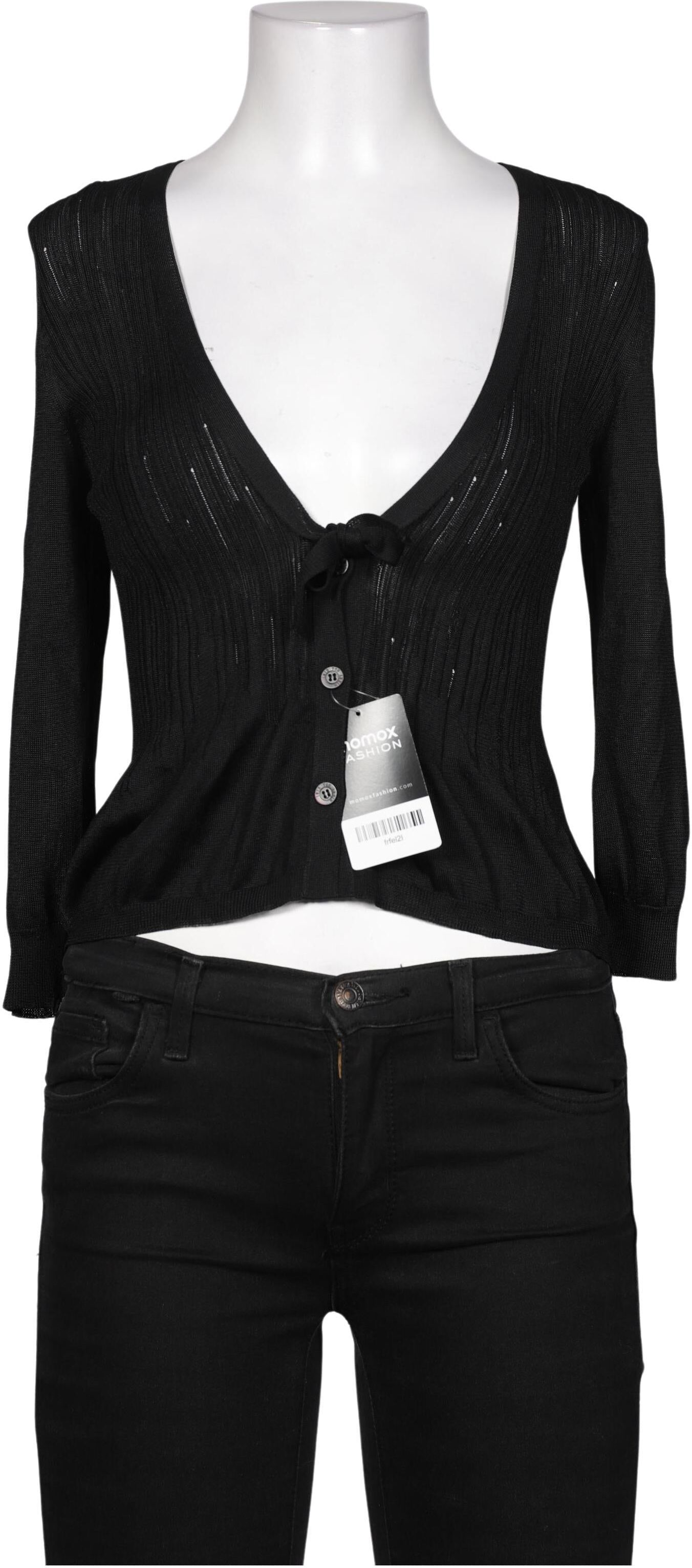 Iris VON Arnim Damen Strickjacke, Schwarz, Gr. M, Viskose - Second Hand