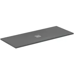 Ideal Standard Rechteck-Duschwanne Ultra Flat S + 1700x700mm Ablauf zentriert Grau, T5614FS T5614FS
