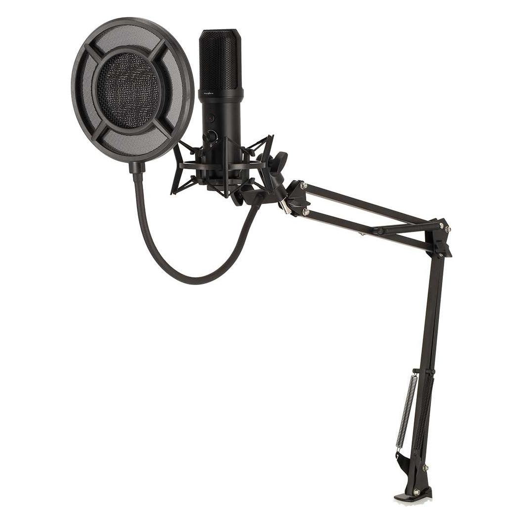 Nedis Gaming-Mikrofon | Benutzt für: Desktop / Notebook | USB Type-A | Ein-/Ausschalter | POP Filter (GSMIC410BK)