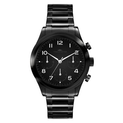 Chronograph FYNCH-HATTON, schwarz, Armbanduhren, Damen, Chronograph, Quarzuhr, Armbanduhr, Damenuhr, Edelstahlarmband, analog