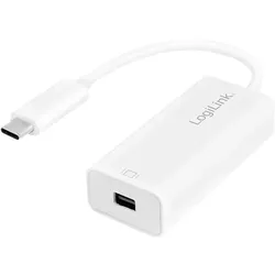 LogiLink UA0360 Videokabel-Adapter 0,15 m USB Typ-C Mini DisplayPort Weiß