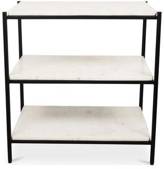 NADAAL STUDIOS Thomas, Nightstand With Marble Shelf