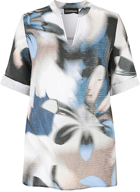 DORIS STREICH Leinenbluse blau   40 40