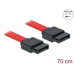 DELOCK SATA-Kabel SATA -> SATA St/St 0.70m rot