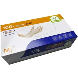 Papstar Einmalhandschuhe Vinyl M braun
