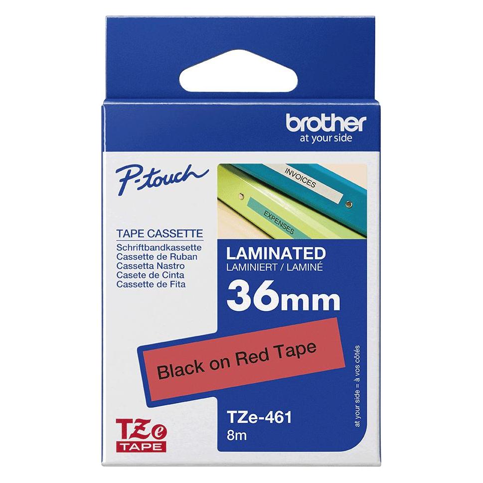 Brother TZE-461 TAPE 36 MM - (3.60 cm, Schwarz, Rot) (TZE-461)