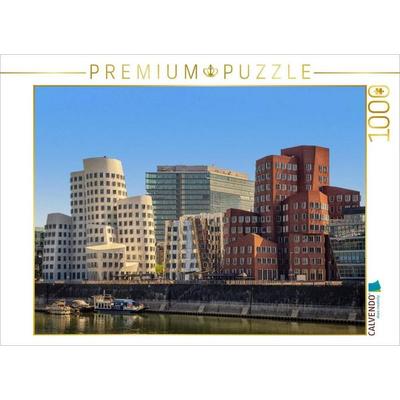 CALVENDO Puzzle Düsseldorf. Mediahafen | 1000 Teile Lege-Größe 64x48cm Foto-Puzzle für glückliche Stunden