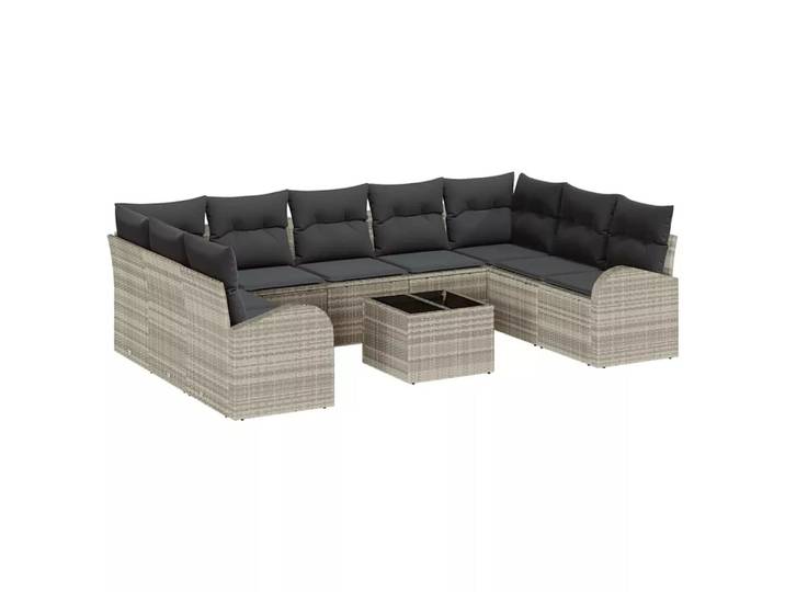 VidaXL - Outdoor-sitzplätze poly-rattan, One Size, Silber