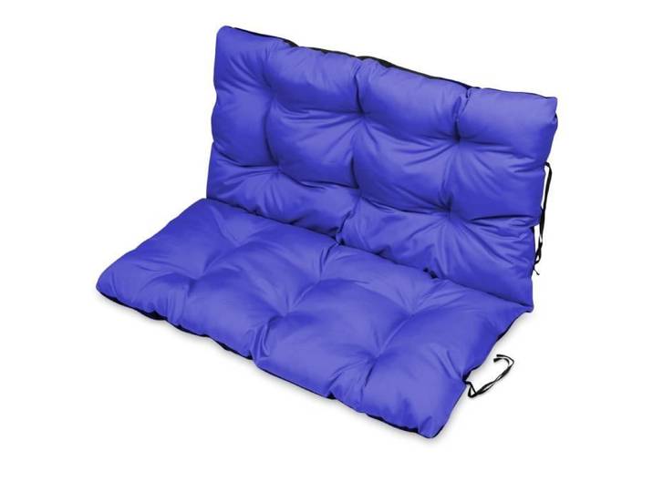 Coussin Dossier pour Banc de Jardin Canapé - SuperKissen24 - 100x50 cm - imperméable - Bleuet