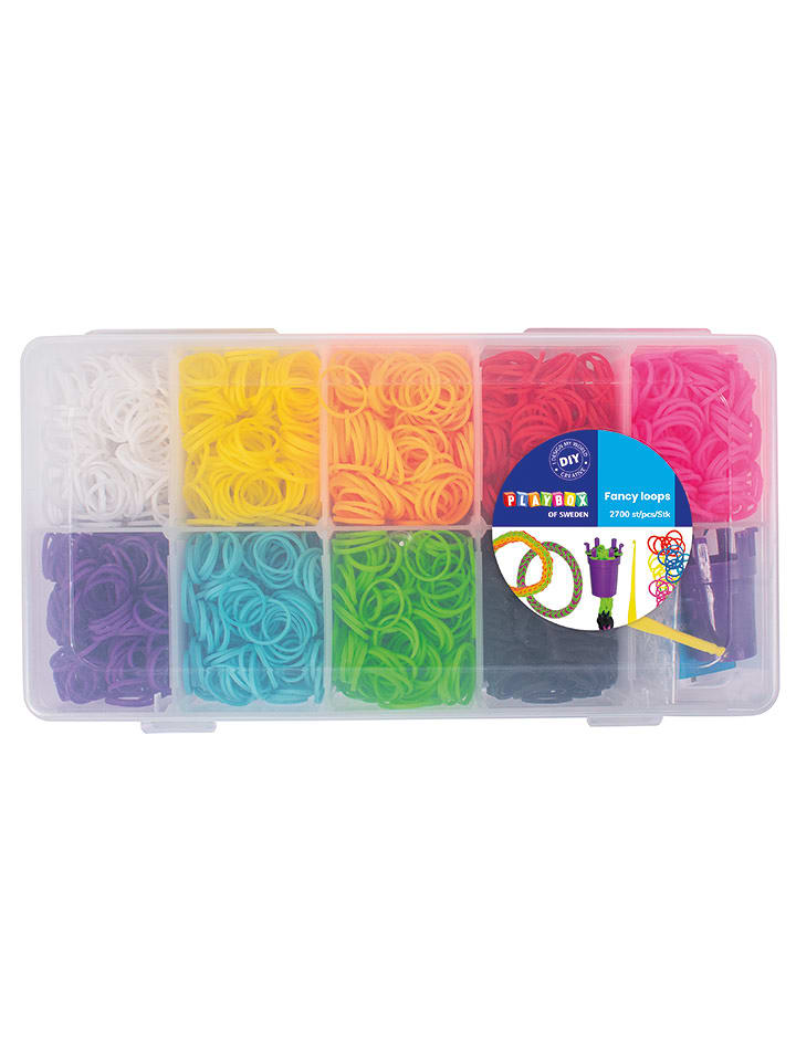Playbox 2700tlg. Loombänder-Set in Bunt - ab 5 Jahren - onesize