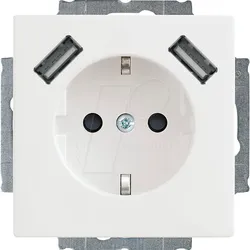 EL BJ 20 EUU-84 - Schutzkontakt USB-Steckdose, Safety+