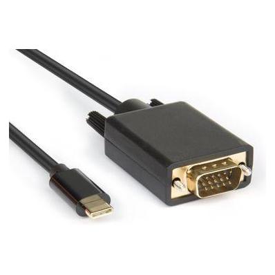 Hamlet XVAUC-VGA20 Videokabel und Adapter 2 m USB Typ-C VGA (D-Sub) Schwarz (XVAUC-VGA20)