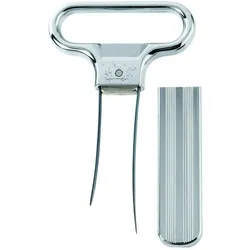 Westmark Ent-und Verkorker "Ah-So", edelmattiert, 11x6.5x1 cm (1625 8, Flaschenöffner, Silber