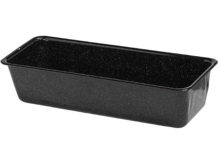 RIESS Cakevorm zwart 25 x 10 cm - Emaille