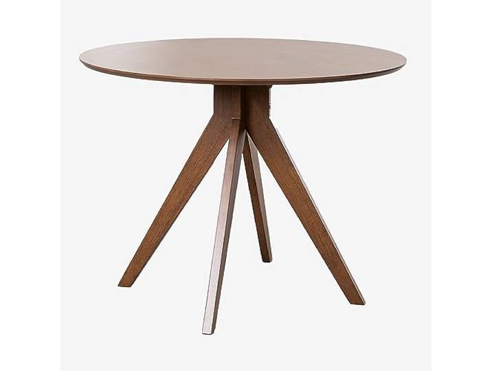 SKLUM Runder Esstisch aus Holz (Ø100 cm) Sekiz Braun Dark