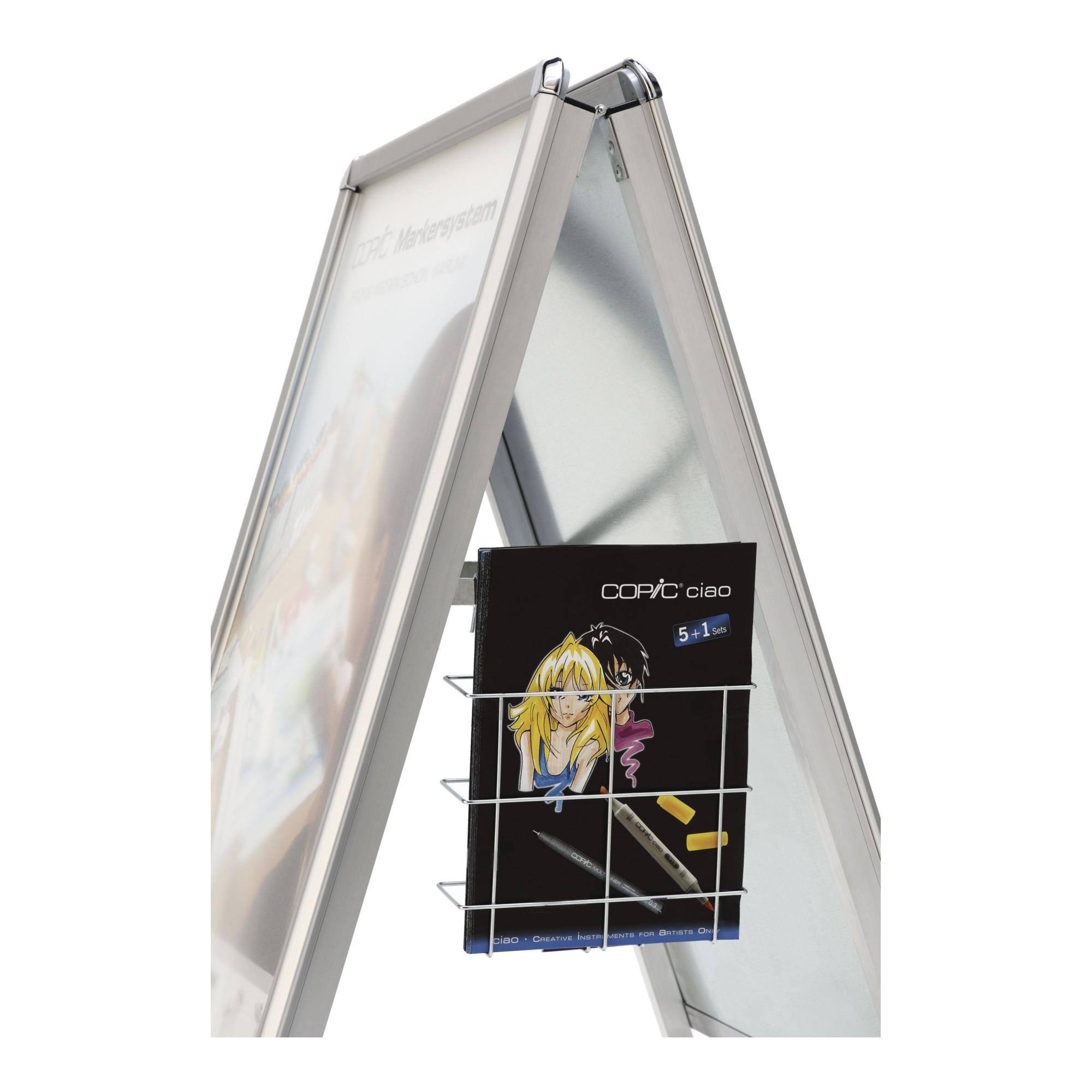 Magnetoplan Drahthängekorb für Prospekte, DIN lang (00057)