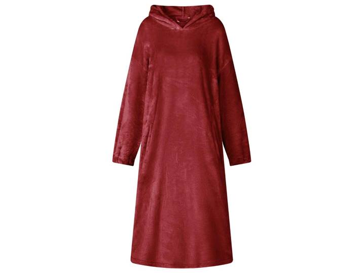 vidaXL Decken-Hoodie Bordeauxrot S Flanell