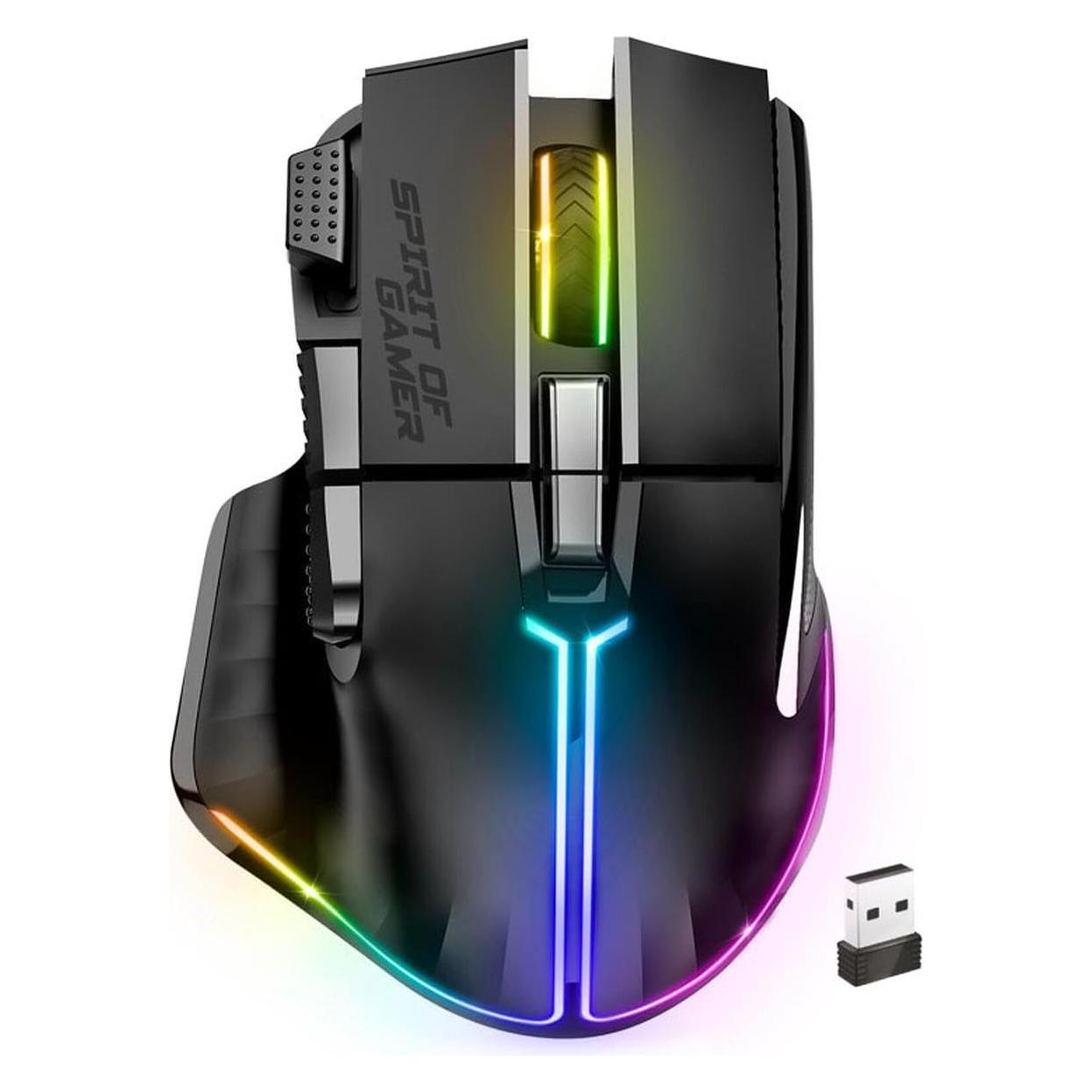 Spirit Of Gamer Pro M5 Dark (Kabelgebunden, Kabellos) (S-PM5RFBK)