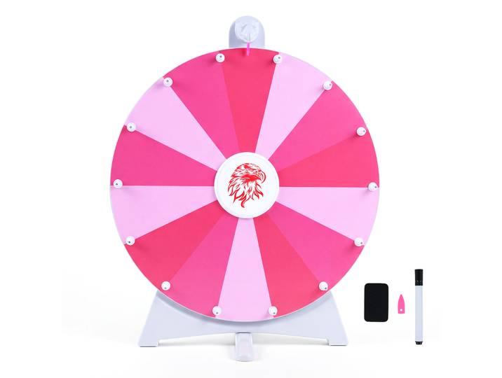 50cm Geluksrad Om Te Draaien voor Tafel Vloer Roze