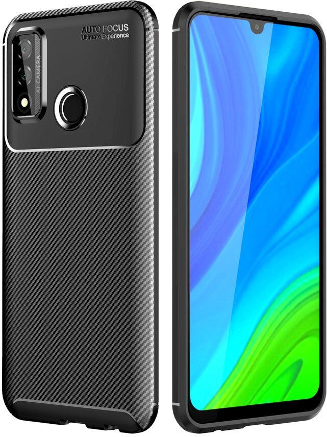 INCOVER Huawei P Smart (2020) Carbon Fiber Cover - Sort