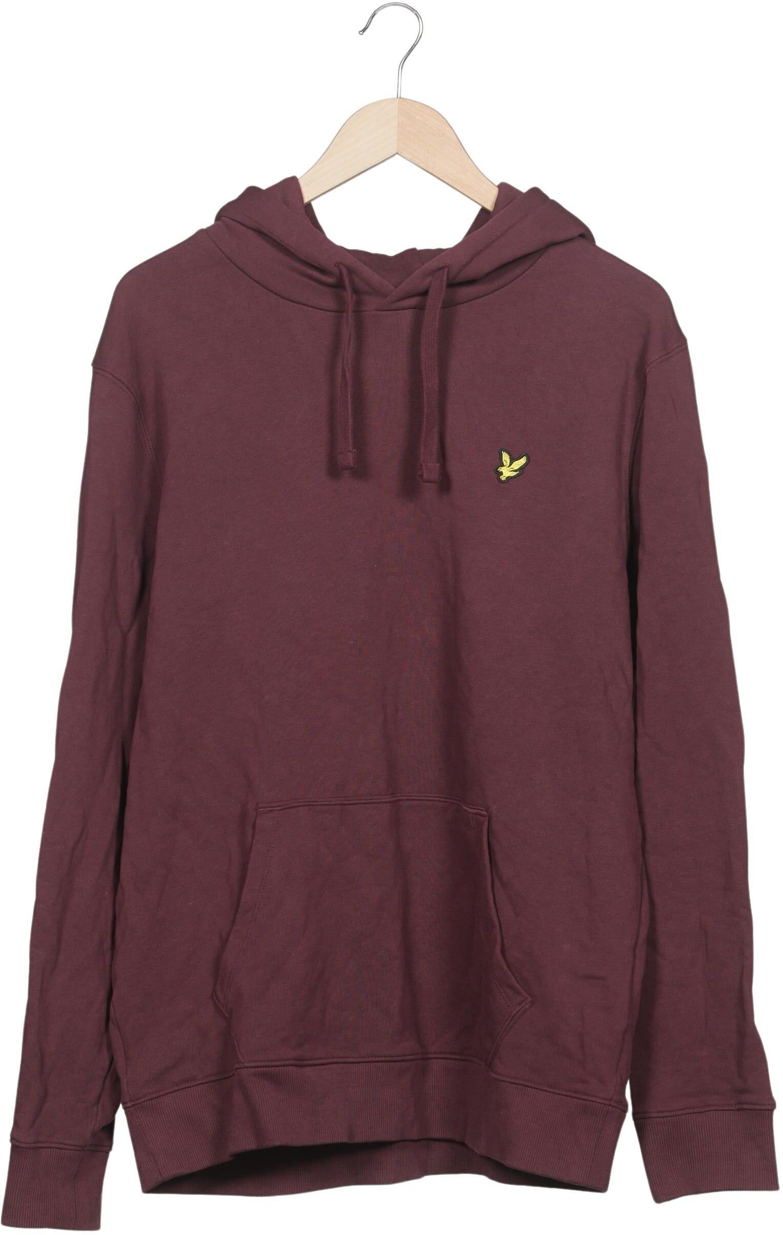 Lyle & Scott Herren Kapuzenpullover, Bordeaux, Gr. XL, Baumwolle - Second Hand