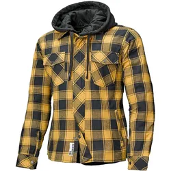 Held Lumberjack II Motorrad-Flanellhemd - schwarz-gelb - M