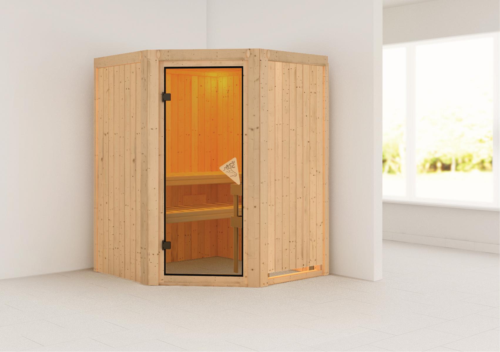 KARIBUHOLZT Sauna Nanja Eck o. Zub. bronz.GGT 08288709