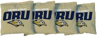 Skip's Garage Oral Roberts ORU Golden Eagles Tan Cornhole Bags