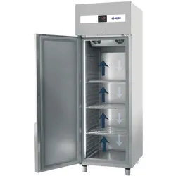 KBS Gastrotechnik Edelstahlkühlschrank KU 753 Türanschlag links