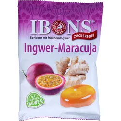 Ibons Ingwer Maracuja Oz 75G Tüte Lutschbonbons 75 G